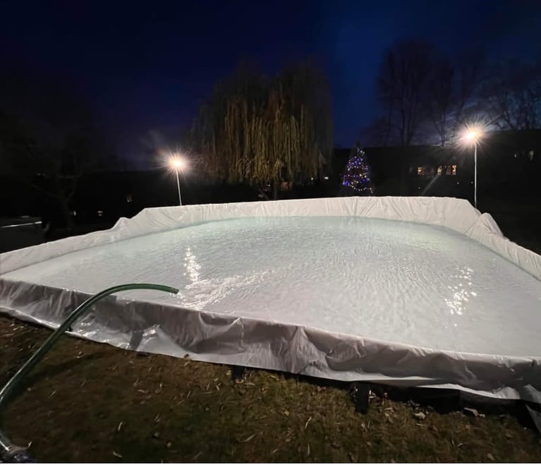 Rink Filling Service + Liner Install